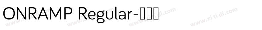 ONRAMP Regular字体转换